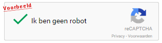 Het captcha opgelost element